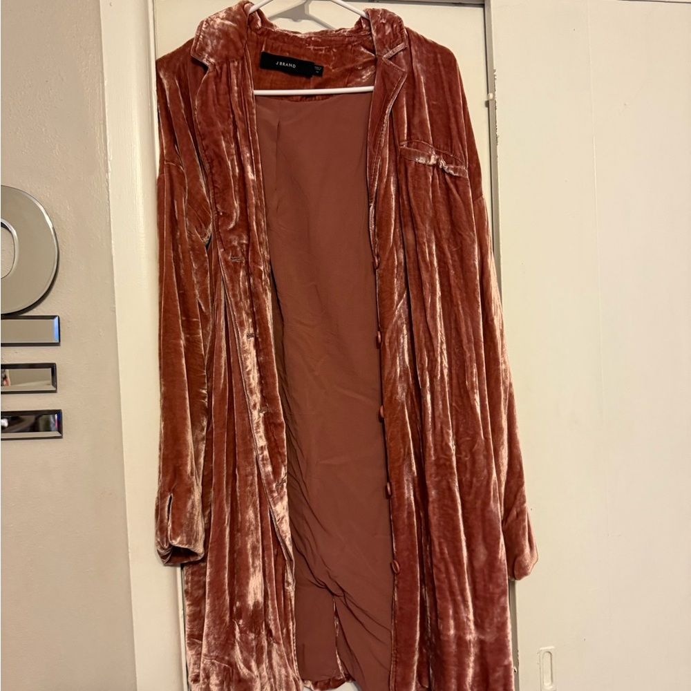 J Brand Rose Velvet Jacket